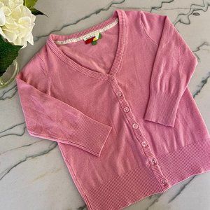 Fervour by Modcloth | 3/4 Sleeve Pink Button Down Cardigan | S